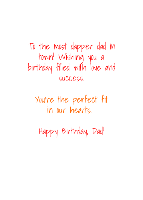 Preview of inside card message